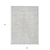 9' X 12' Silver And Ivory Geometric Washable Indoor Outdoor Area Rug