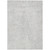 9' X 12' Silver And Ivory Geometric Washable Indoor Outdoor Area Rug - Silver, Ivory