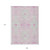 9' X 12' Pink Ivory And Gray Floral Washable Indoor Outdoor Area Rug