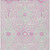 9' X 12' Pink Ivory And Gray Floral Washable Indoor Outdoor Area Rug