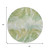8' Green And Ivory Round Abstract Washable Indoor Outdoor Area Rug - Green, Ivory