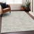 10' X 14' Beige And Gray Abstract Washable Indoor Outdoor Area Rug
