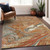 9' X 12' Brown Beige And Gray Abstract Washable Indoor Outdoor Area Rug Transitional Style - Brown, Beige, Gray Color