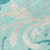 9' X 12' Teal Blue Aqua And Beige Floral Washable Indoor Outdoor Area Rug