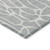 10' X 14' Silver And Ivory Geometric Washable Indoor Outdoor Area Rug Transitional Style - Silver, Ivory Color