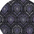 8' Purple Charcoal And Gray Round Medallion Washable Indoor Outdoor Area Rug