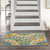 3' X 4' Yellow And Ivory Indoor Outdoor Area Rug