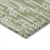 10' X 14' Green And Ivory Tribal Washable Indoor Outdoor Area Rug
