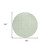 8' Mint Green And Beige Round Ogee Washable Indoor Outdoor Area Rug