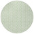 8' Mint Green And Beige Round Ogee Washable Indoor Outdoor Area Rug