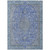 9' X 12' Blue And Gray Medallion Washable Indoor Outdoor Area Rug - Blue, Gray