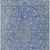 9' X 12' Blue And Gray Medallion Washable Indoor Outdoor Area Rug - Blue, Gray