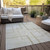 9' X 12' Beige Tan And Taupe Geometric Washable Indoor Outdoor Area Rug - 608219382995