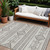10' X 14' Beige And Brown Southwestern Washable Indoor Outdoor Area Rug