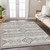 10' X 14' Beige And Brown Southwestern Washable Indoor Outdoor Area Rug