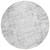 8' Gray And Ivory Round Abstract Washable Indoor Outdoor Area Rug