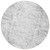 8' Gray And Ivory Round Abstract Washable Indoor Outdoor Area Rug