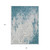 8' X 10' Teal Blue Gray And Ivory Medallion Washable Indoor Outdoor Area Rug