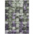 8' X 10' Sage And Purple Striped Washable Indoor Outdoor Area Rug