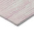 9' X 12' Pink And Gray Striped Washable Indoor Outdoor Area Rug