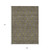 9' X 12' Olive Green Beige And Taupe Floral Washable Indoor Outdoor Area Rug