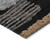 10' X 14' Black Gold And Brown Striped Washable Indoor Outdoor Area Rug
