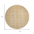 8' Beige And Rust Round Floral Medallion Washable Indoor Outdoor Area Rug