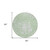 8' Mint Green And Ivory Round Abstract Washable Indoor Outdoor Area Rug