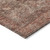 8' Burgundy Round Medallion Washable Indoor Outdoor Area Rug