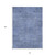 10' X 14' Denim Blue And Sky Blue Geometric Washable Indoor Outdoor Area Rug