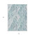 10' X 14' Aqua Mint Green And Silver Geometric Washable Indoor Outdoor Area Rug