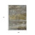 9' X 12' Taupe Brown And Gold Abstract Washable Indoor Outdoor Area Rug