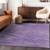 10' X 14' Purple And Ivory Abstract Washable Indoor Outdoor Area Rug - Purple, Ivory