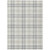 9' X 12' Silver And Gray Plaid Washable Indoor Outdoor Area Rug