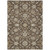 9' X 12' Chocolate Ivory And Gray Moroccan Washable Indoor Outdoor Area Rug