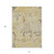 10' X 14' Gold Beige And Taupe Floral Washable Indoor Outdoor Area Rug