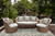 Homeroots Home Decor 5' x 7' Ivory or Grey Geometric Pattern UV Treated Indoor Outdoor Area Rug, Ivory/Grey, 5x7.6 Feet