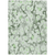 10' X 14' Artichoke Green Floral Washable Non Skid Indoor Outdoor Area Rug