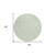 8' Mint Green And Ivory Round Geometric Washable Indoor Outdoor Area Rug
