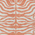 8' X 10' Coral And Ivory Animal Print Washable Indoor Outdoor Area Rug