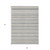 9' X 12' Silver And Gray Striped Washable Indoor Outdoor Area Rug - Silver, Gray