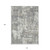 10' X 14' Gray And Ivory Abstract Washable Indoor Outdoor Area Rug Transitional Style - Gray, Ivory Color