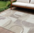 9' X 12' Ivory And Beige Geometric Washable Indoor Outdoor Area Rug Modern Style - Ivory, Beige Color