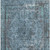 8' X 10' Blue And Gray Medallion Washable Indoor Outdoor Area Rug