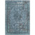 8' X 10' Blue And Gray Medallion Washable Indoor Outdoor Area Rug