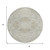8' Taupe And Ivory Round Medallion Washable Indoor Outdoor Area Rug