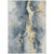 8' X 10' Graphite And Gold Abstract Washable Indoor Outdoor Area Rug
