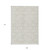 9' X 12' Ivory And Beige Geometric Washable Indoor Outdoor Area Rug Transitional Style - Ivory, Beige Color