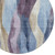 8' Denim Blue And Purple Round Abstract Washable Indoor Outdoor Area Rug