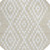 8' Beige And Ivory Round Geometric Washable Indoor Outdoor Area Rug